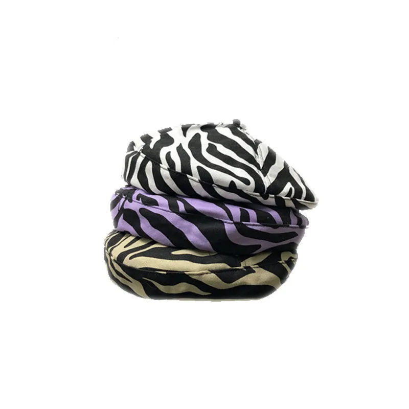 

Fashionable striped Beret women's summer painter's hat