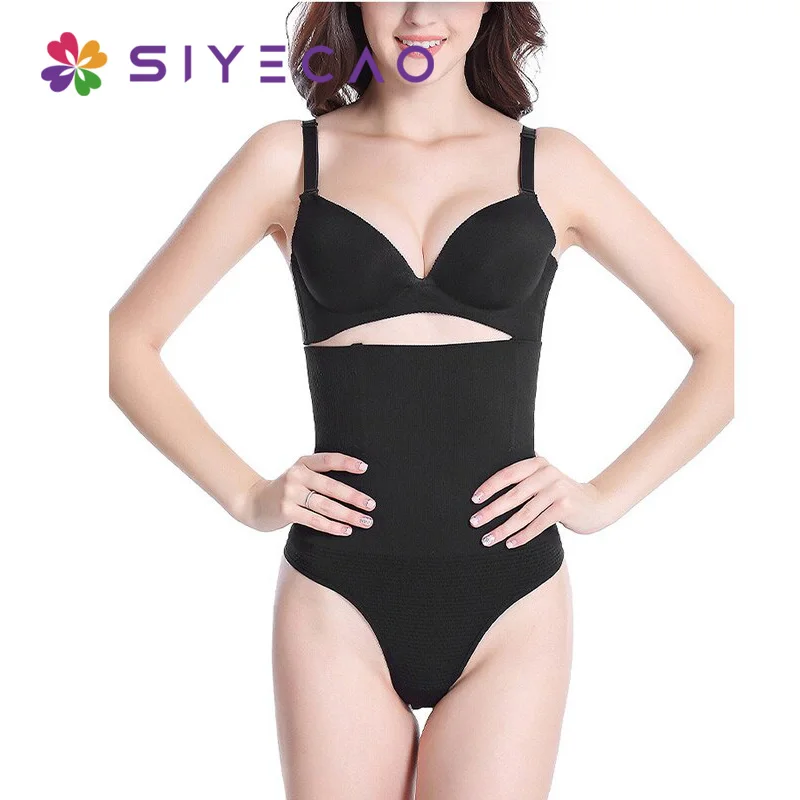 

Women High Waist Trainer Tummy Slimming Control Waist Cincher Body Shaper Thong G-string Butt Lifter Seamless High-rise Panties