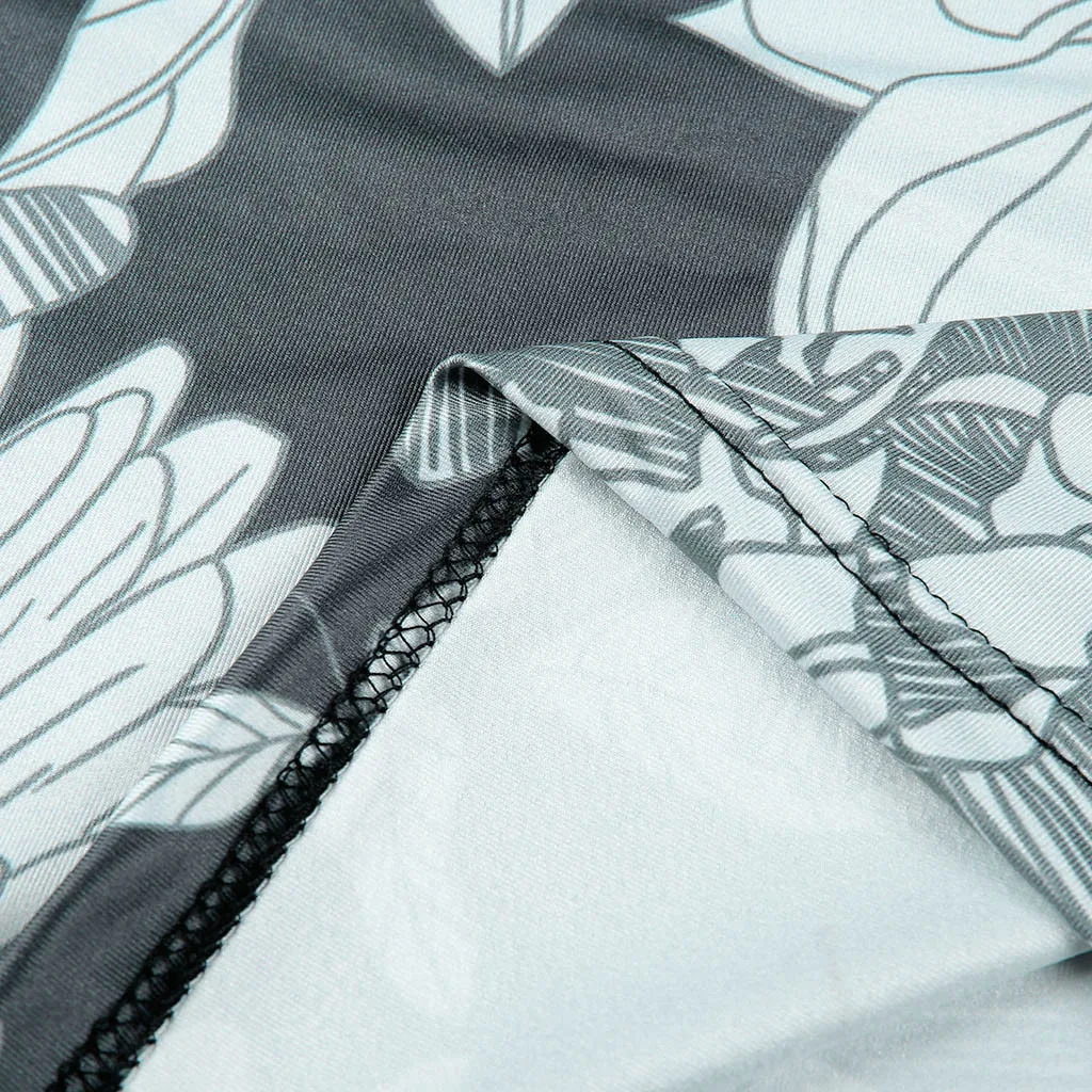 

Summer Women's Pregnant Dresses Maternity Print Round Neck Sleeveless Slim Fit Gray Dress Clothe For Pregnant Women Tops