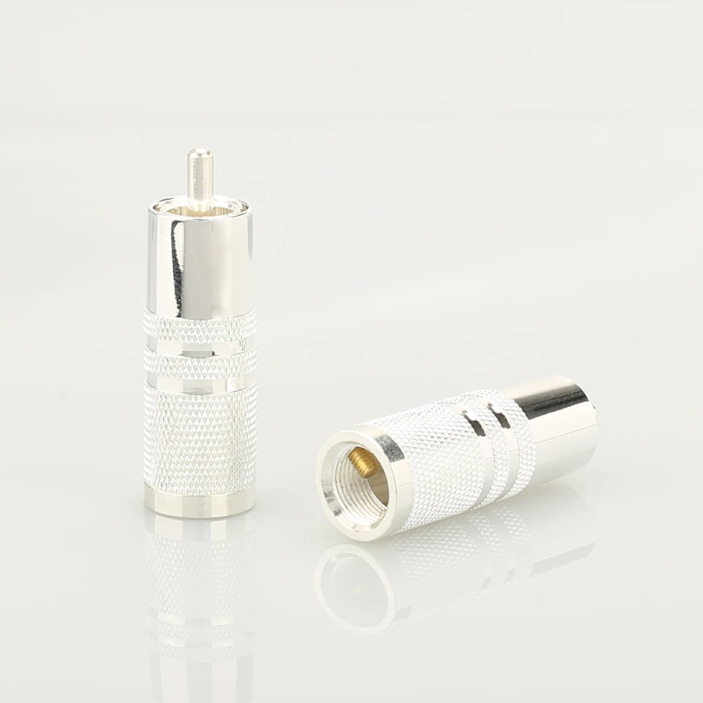 HifiX 4 шт./лот Cardas RCA посеребренный штекер RCA разъем rca вилки для hifi аудио кабель Разъем