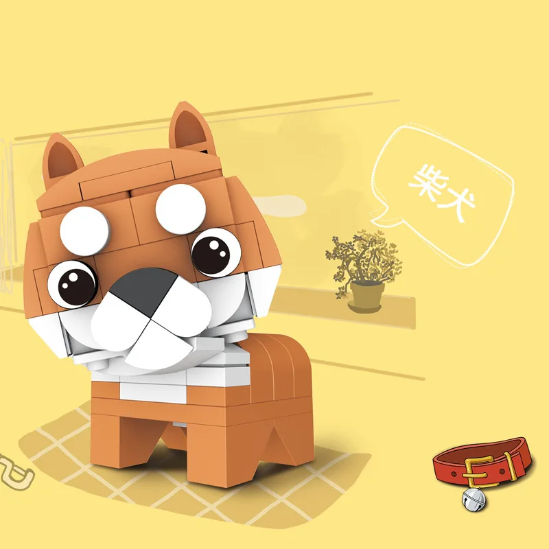 

Cute Cartoon Animal Shapes Building Blocks Toys Penguin Koala Assembling Model DIY Educational Children's Toys