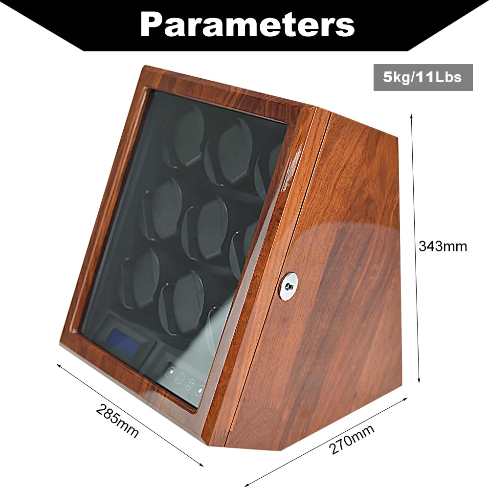 Роскошный Твердый телефон с 9 часами дисплей механическая вращающаяся коробка