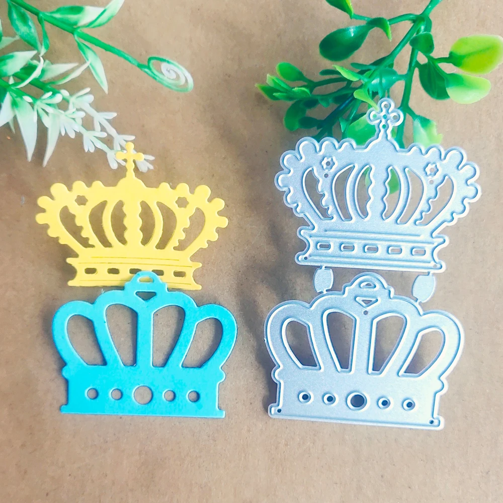 2 sets of crown accessories decoration card metal cutting die stamping die scrapbook scrapbook paper process template DIY