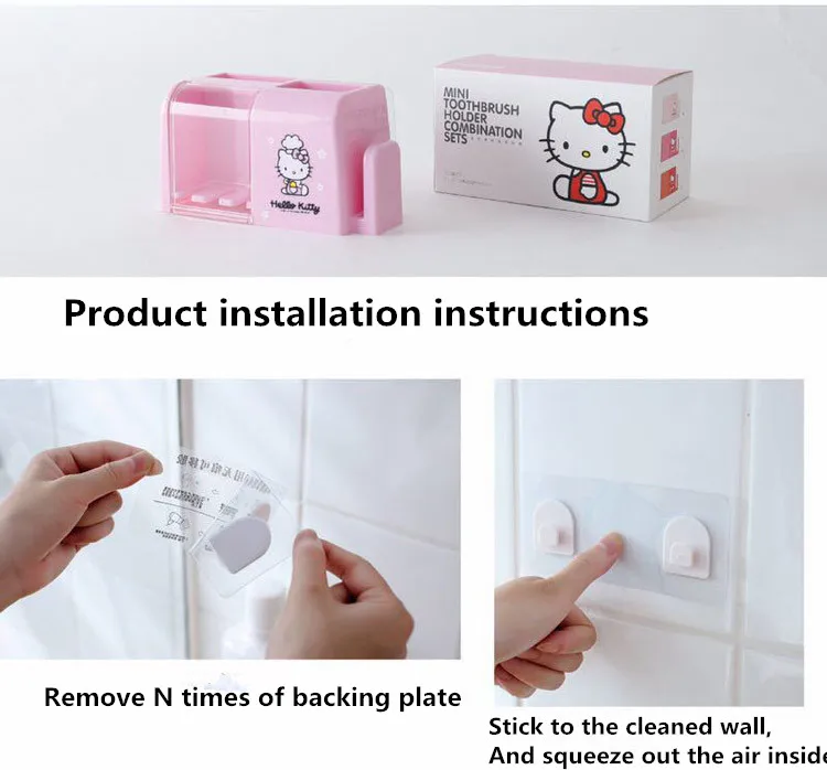 Держатель зубной щетки Hello kitty держатель каппа на присоске KT держатель зубной пасты