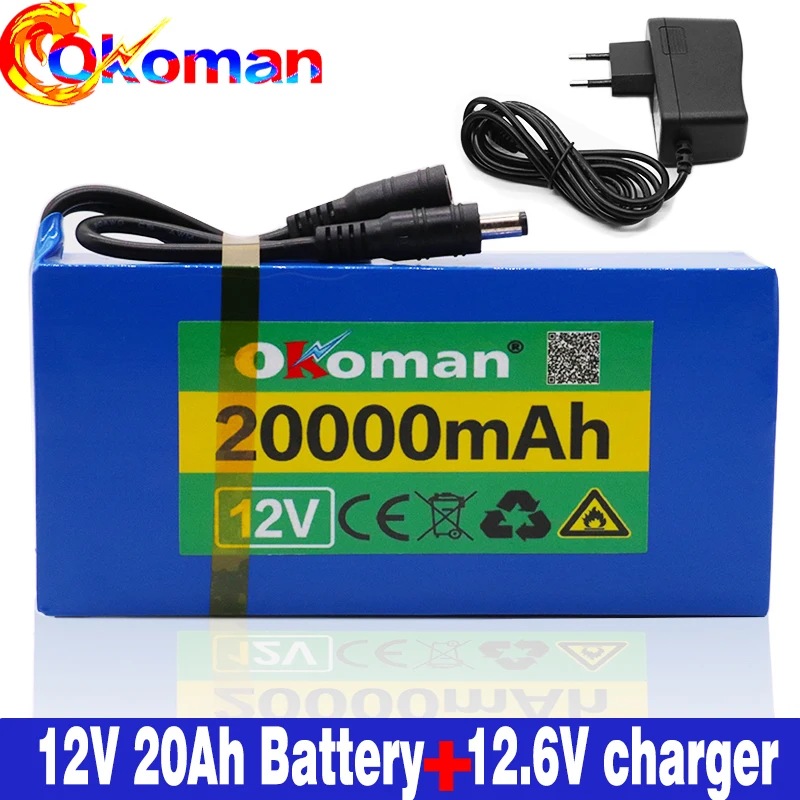 Высококачественная супер перезаряжаемая портативная литий-ионная батарея 12 В