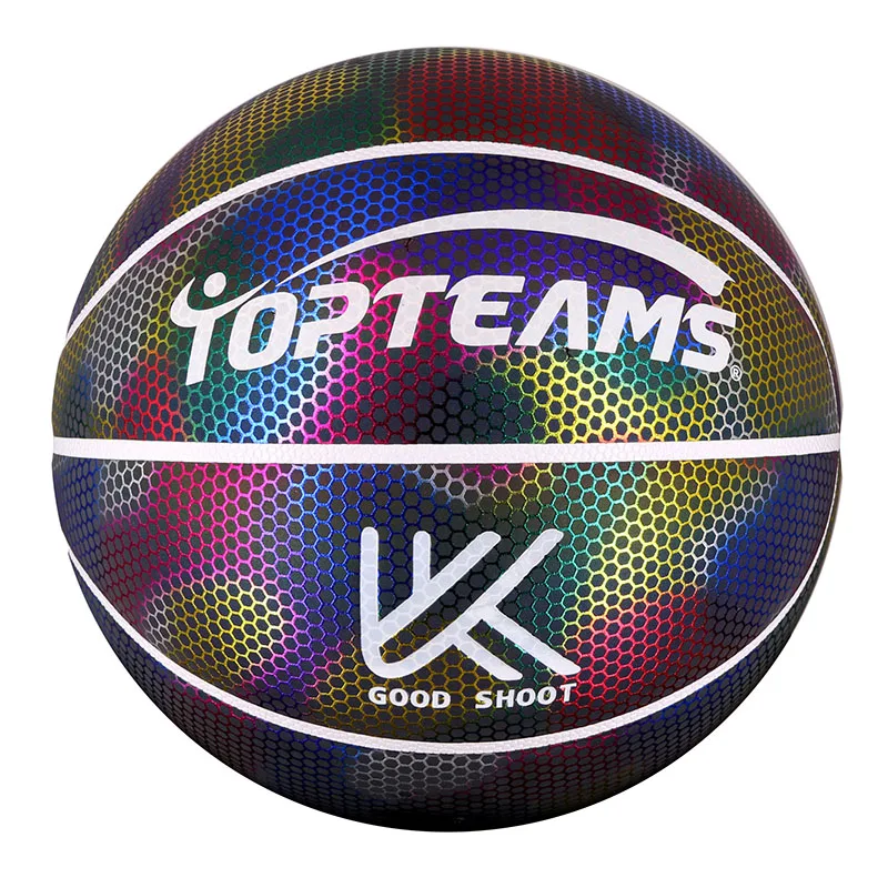 Светоотражающий баскетбольный мяч 7 # износостойкий светящийся ночсветильник