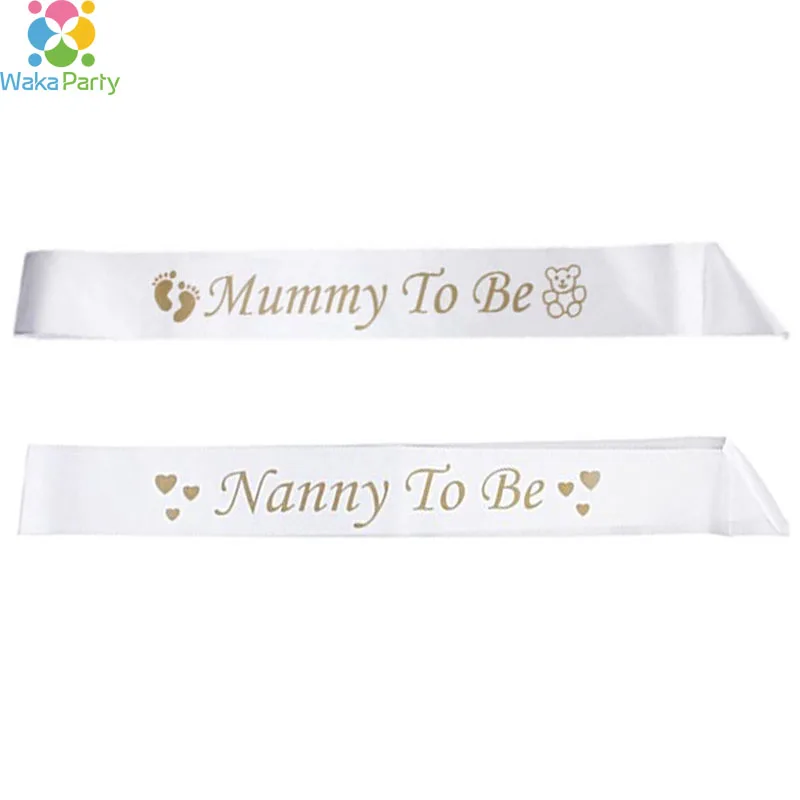 Будуая мама быть няней пишущий пояс лента для детского душа вечерние украшения