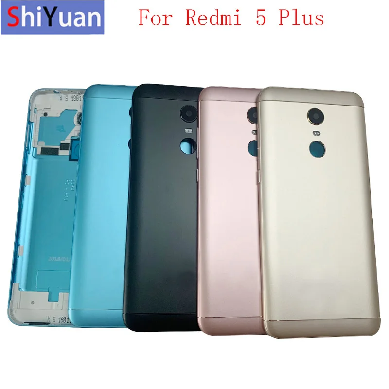 

Back Door Housing Case Cover For Xiaomi Redmi 6A S2 Redmi 5Plus Battery Cover Smooth Skin Replacement With Adhesive Sticker