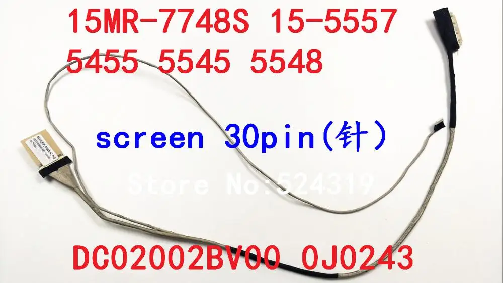 Новый ЖК кабель для ноутбука DELL 15MR 7748S 15 5557 5455 5545 5547 5548 DC02002BV00 0J0243 1920*1080 FHD