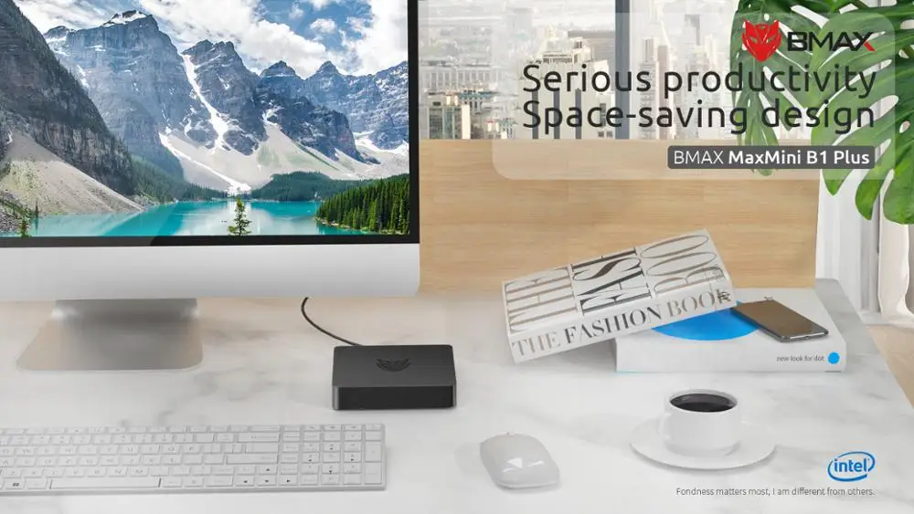 Мини ПК B1 Plus Windows 10 6 ГБ ОЗУ 64 Гб ПЗУ Intel Celeron N3350 медиаплеер 2.4G5G Wi Fi 1000M LAN Bluetooth4.2 Smart TV