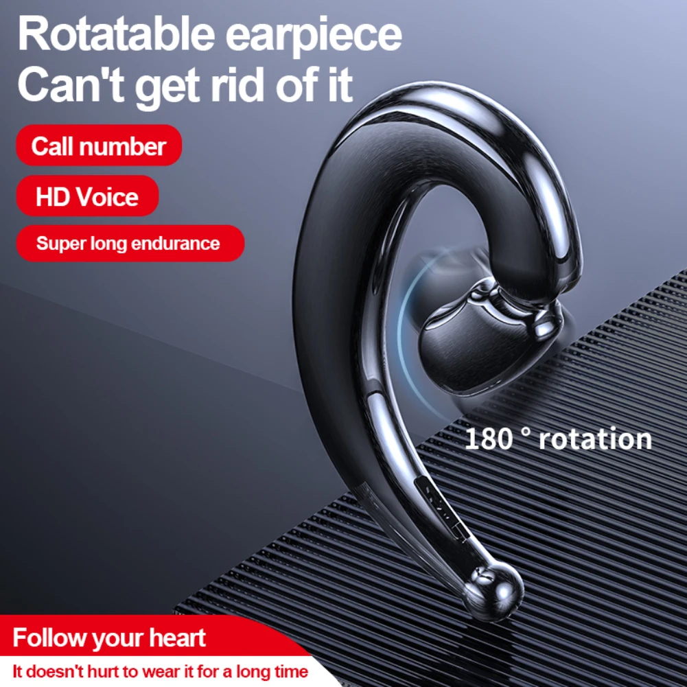 

Концепция костной проводимости, односторонние подвесные наушники, Bluetooth-совместимые беспроводные наушники, деловая стерео Спортивная гарн...