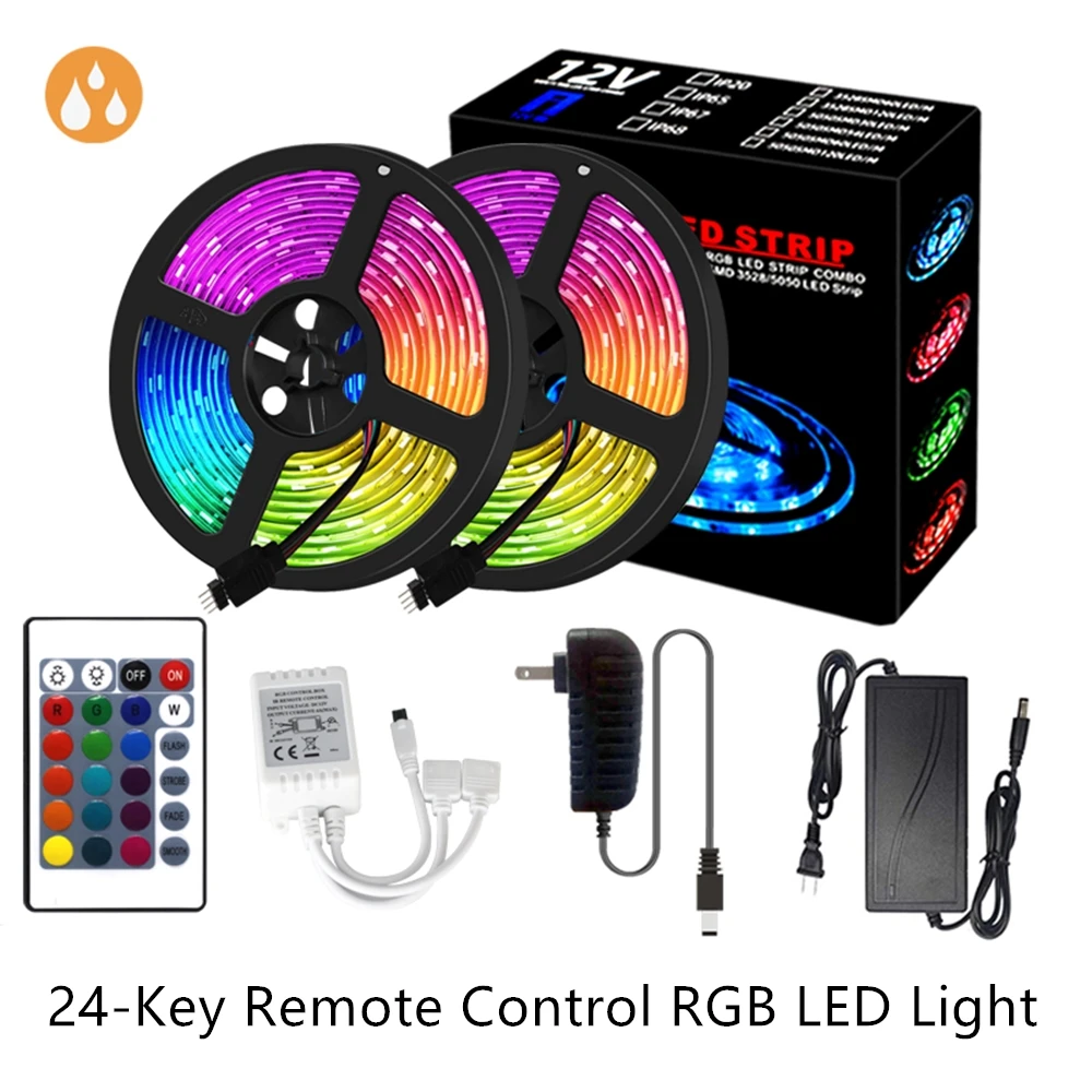 5/10/15/20 м светодиодный L светильник RGB2835 5050RGB IP20 с гибкой лентой 12 В постоянного тока