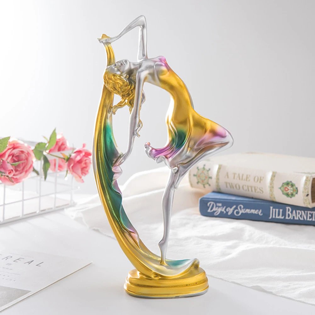 Фигурка танцующей девушки в европейском винтажном стиле статуя из смолы ремесло