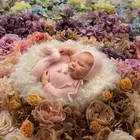 Реквизит для фотосъемки новорожденных, Мягкий комбинезон с пушистыми ножками для детских фотосессий