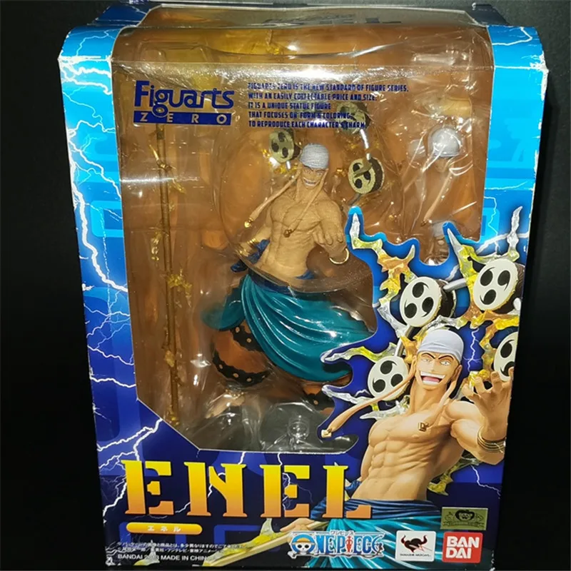 

8" One Piece Enel Sky Piea Thunder Fruit Golden Cat Sticker Original Version PVC Action Figure Collectible Model Toy 21CM Q361