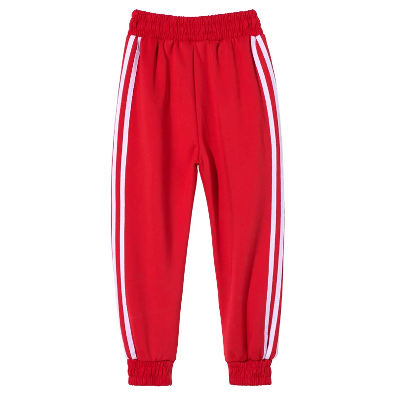 

Kids Hip Hop Dance Costumes Black Long Sleeve Tops Red Pants Boys Girls Clothes Street Dance Clothing Show Stage Outfits