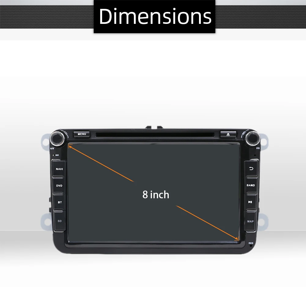 Босьон Андроид 10.0 автомобильный DVD-плеер мультимедиа-радио для VW Volkswagen Passat CC B6 Golf Tiguan Polo 2 Din 4+64Гб IPS DSP CarPlay on.