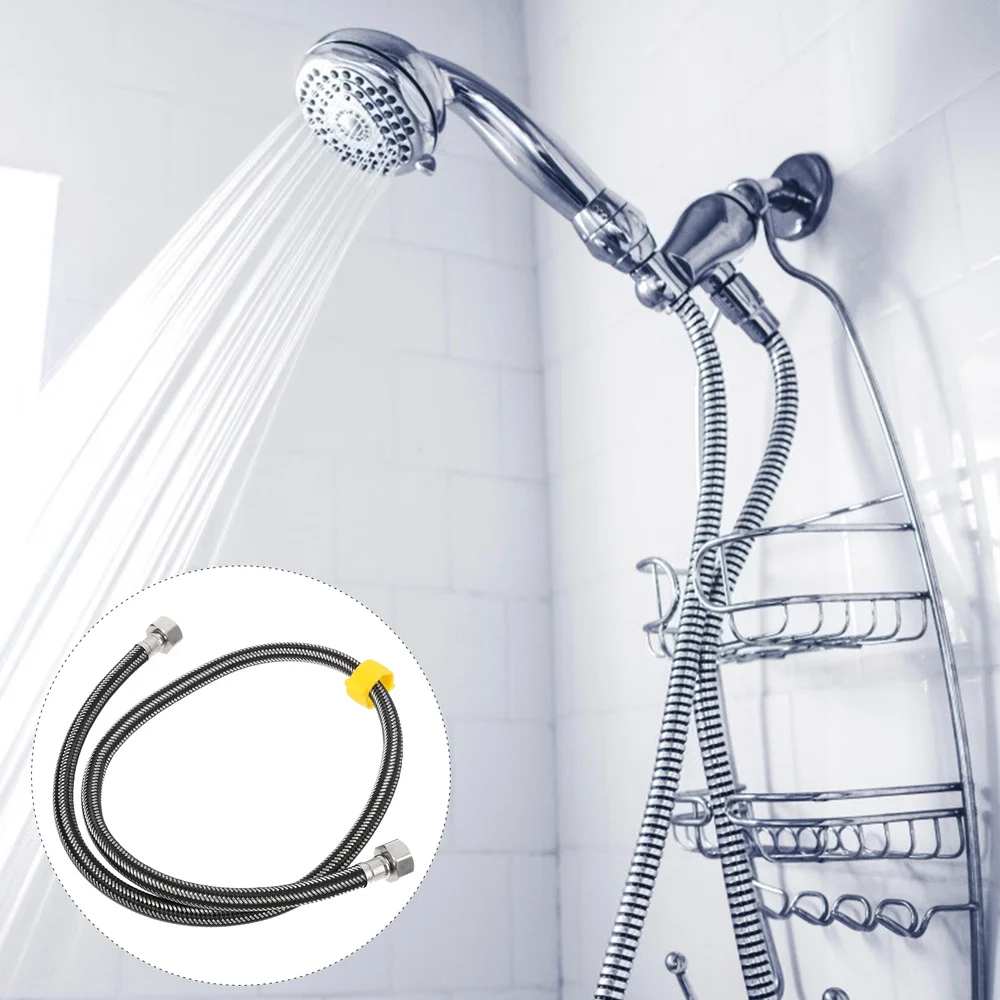 

2pcs Woven Metal 100cm Flexible Shower Hoses Bathroom Water Hose Pipes