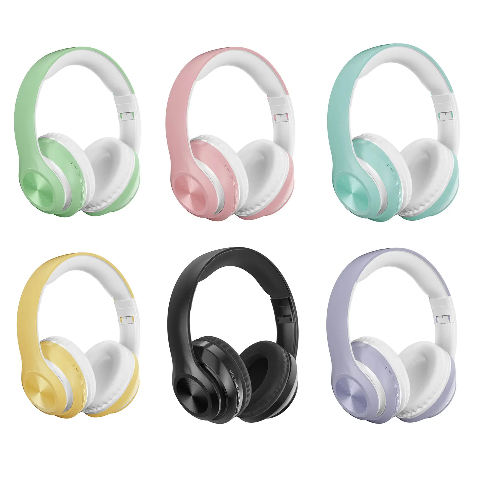 

Bluetooth Headphone Portable Head-Mount Waterproof Noise Canceling Headset Wide Compatibility For Smart Phones Laptop Desktop