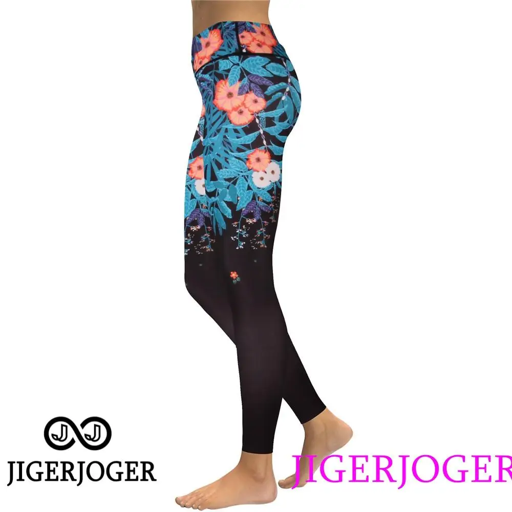Женские Штаны Для Йоги новинка 2020 цветочные леггинсы с высоким поясом для йоги