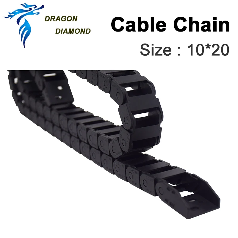 Tank Chain 10 x 20mm Plastic Material Transmission Cable Drag 1 Meter For Laser Machine Mechanical Parts Free Shipping | Инструменты