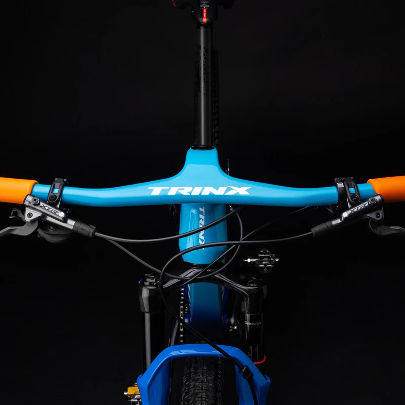 Скидка Интегрированный руль из углеродного волокна, UD, матовый глянцевый черный цвет, велосипедный руль для горного велосипеда