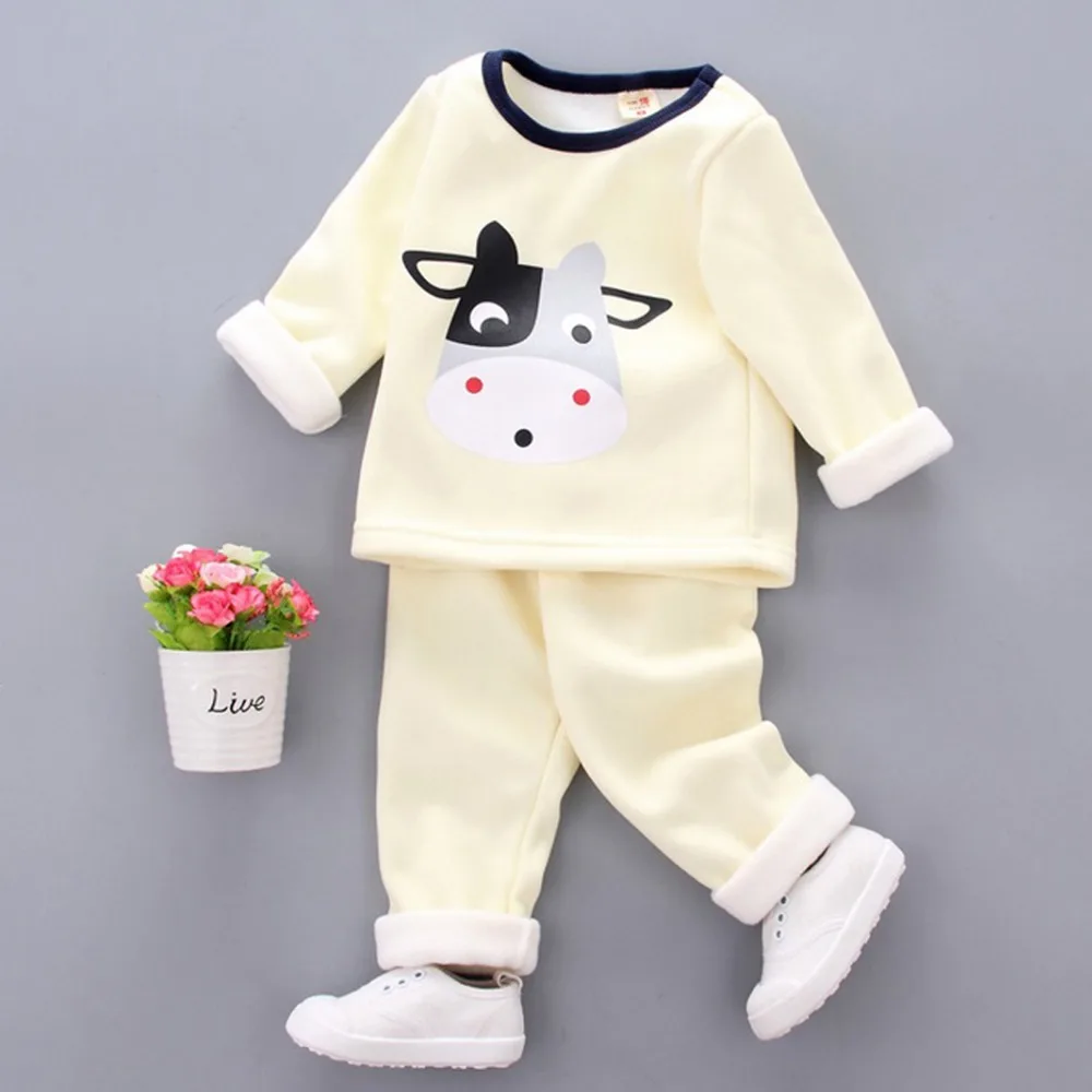 Комплекты вельветовой одежды для маленьких мальчиков и девочек детская теплая