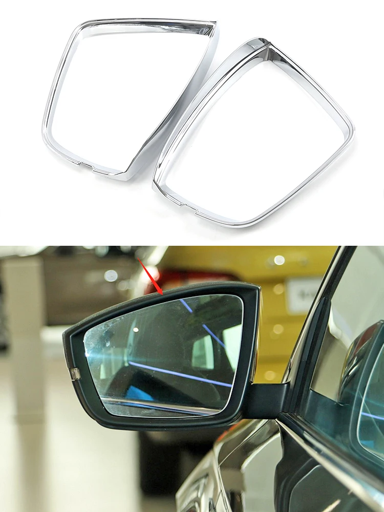 

For Skoda Karoq 2018 2019 2020 Car Rearview Mirror Eyebrow Rear View Mirror Shield Trim Cover Exterior Decoration Accessories