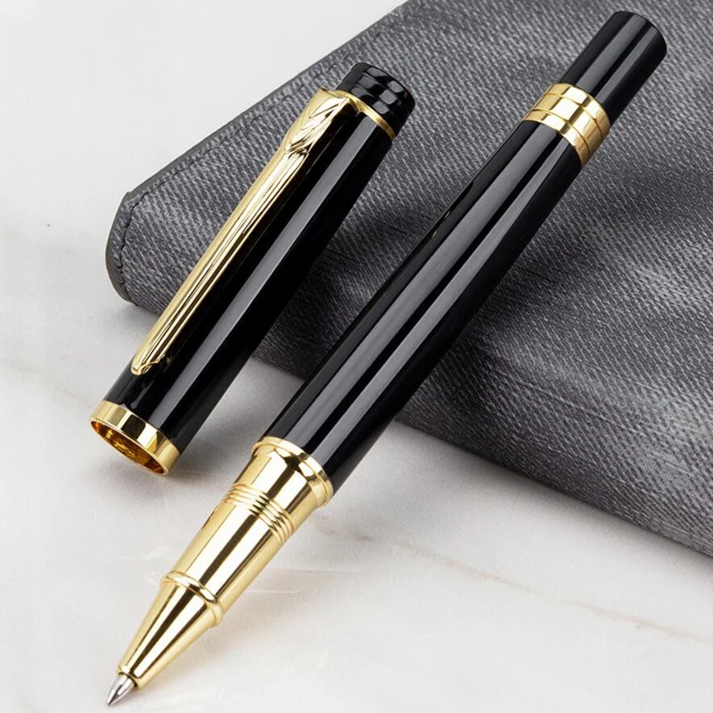 

Классический дизайн, брендовая металлическая кожа, Офисная деловая Мужская Подпись, подарочная ручка, купить 2, отправить подарок