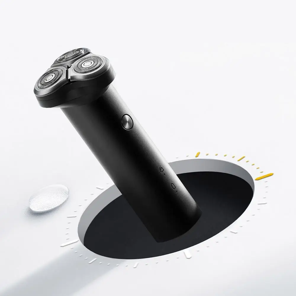 2021 XIAOMI MIJIA электрическая бритва S300 портативная Гибкая 3 головки бритья IPX7