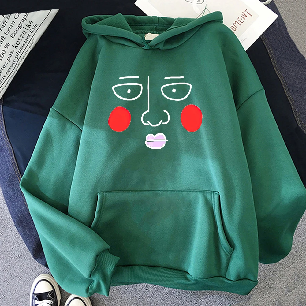 

Fashion Japan Anime Mob Psycho 100 Mob Hoodies Pullover Men Funny Cartoon Clothes Graphic Harajuku Winter Casual Sweatshir Women
