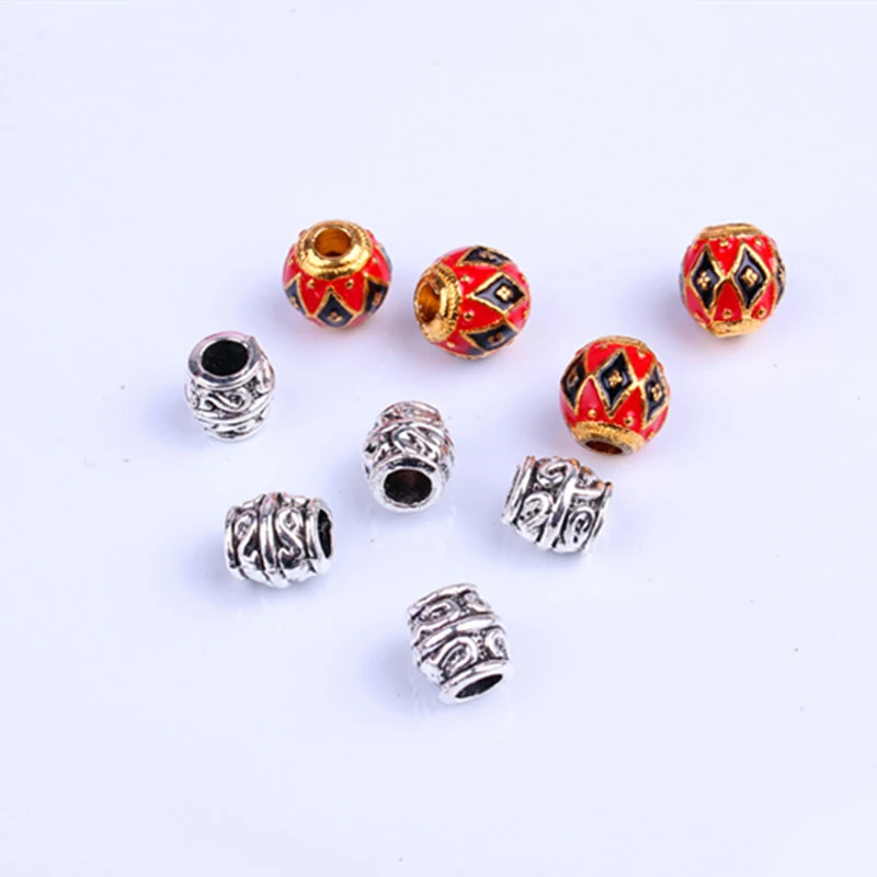 9 шт./компл. коса для волос Dread борода дредлок бусины кольца трубка аксессуары