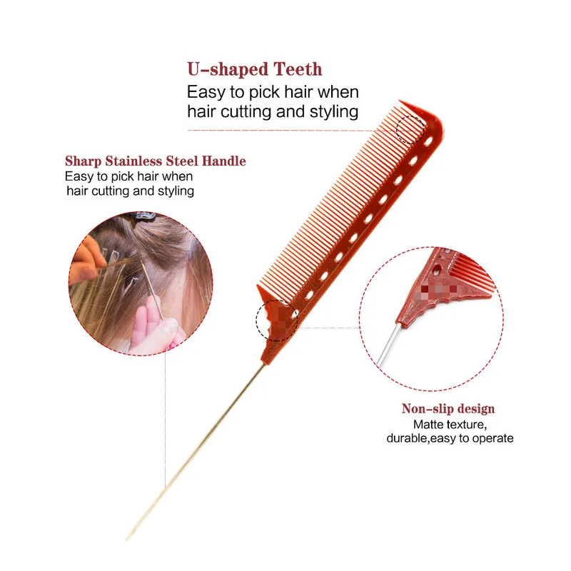 Профессиональная расческа для стрижки волос 6 шт./компл. набор антистатических
