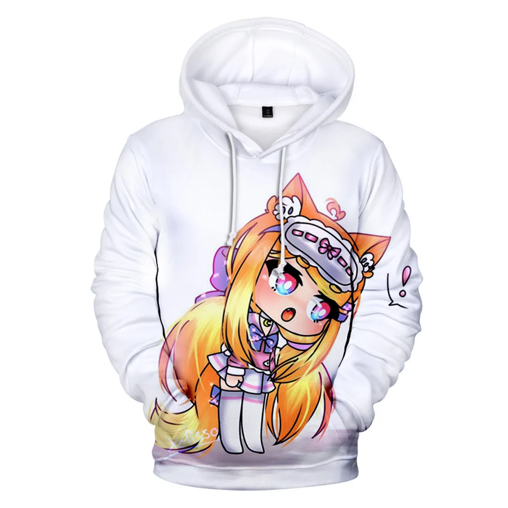 

2021 Autumn Winter Sweatshirts Gacha Life 3D Digital Printing Hoodies Men/Women Fashion Streetwear Hoodie Casual Pullover