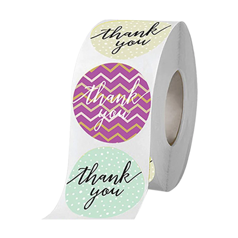 

Thank You Label Stickers Eight Kinds of Stickers with Different Designs Can be Customized