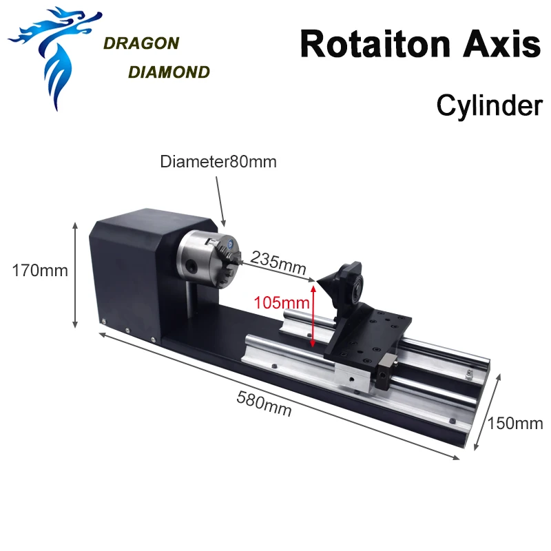 Роторное гравировальное приспособление DRAGON DIAMOND вращающаяся ось с роликами
