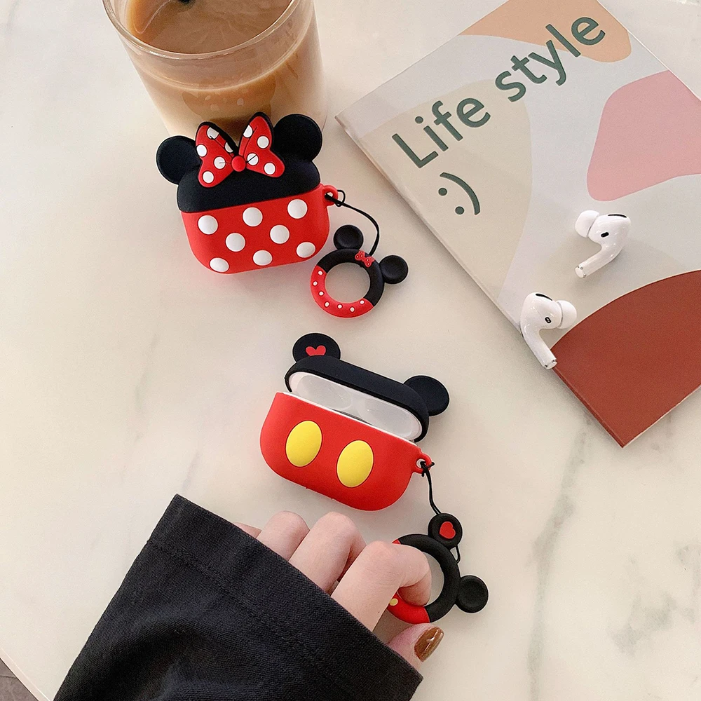 3D милый мультяшный чехол для наушников disney, чехол для наушников для Apple Airpods Pro, чехол, прекрасная стежка, коробка для наушников для Airpod 3 Pro, чехол s