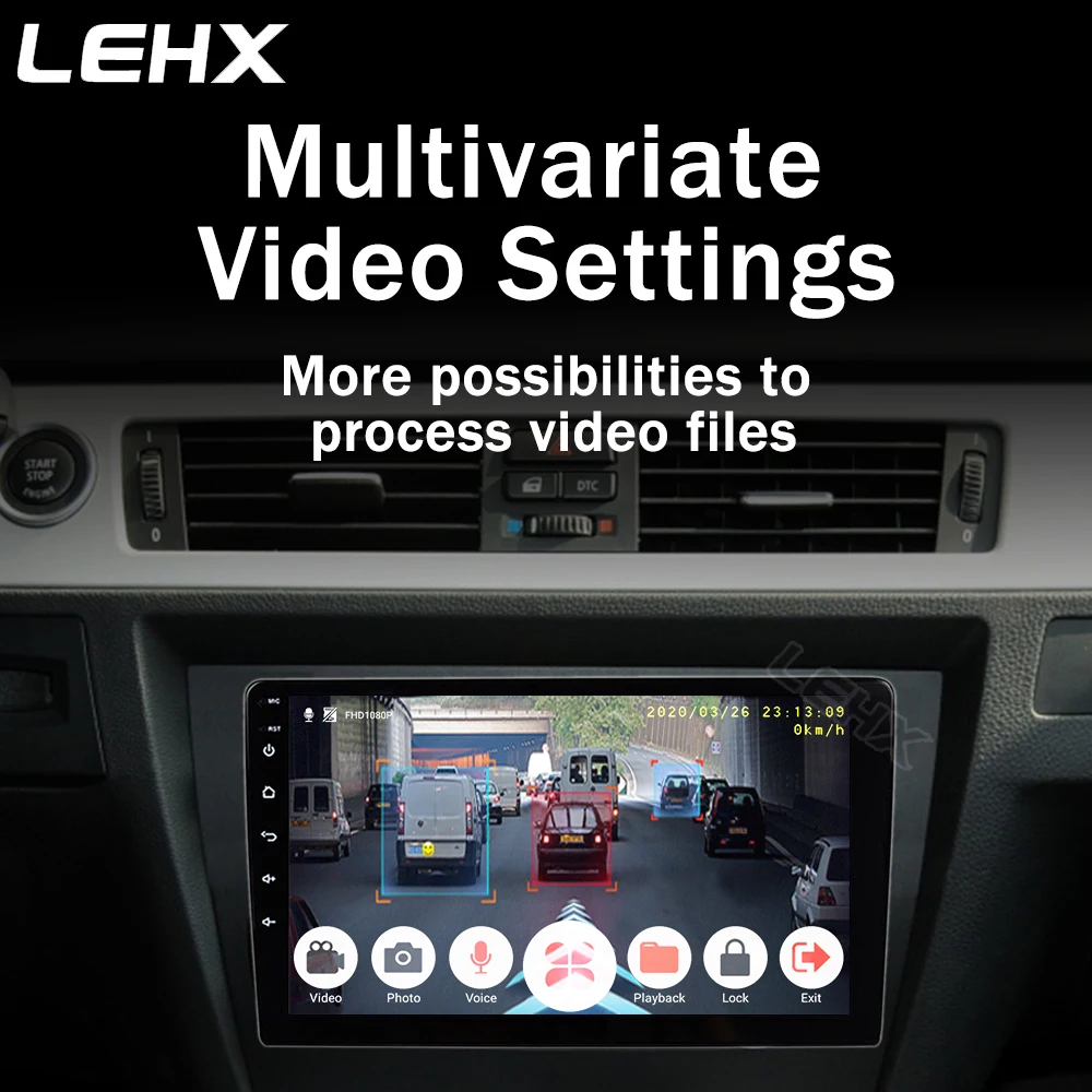 LEHX X8 Car Dash camera Full HD 1080P ADAS DVR Video Recorder Cam Night Version parking For Radio Android Player | Автомобили и