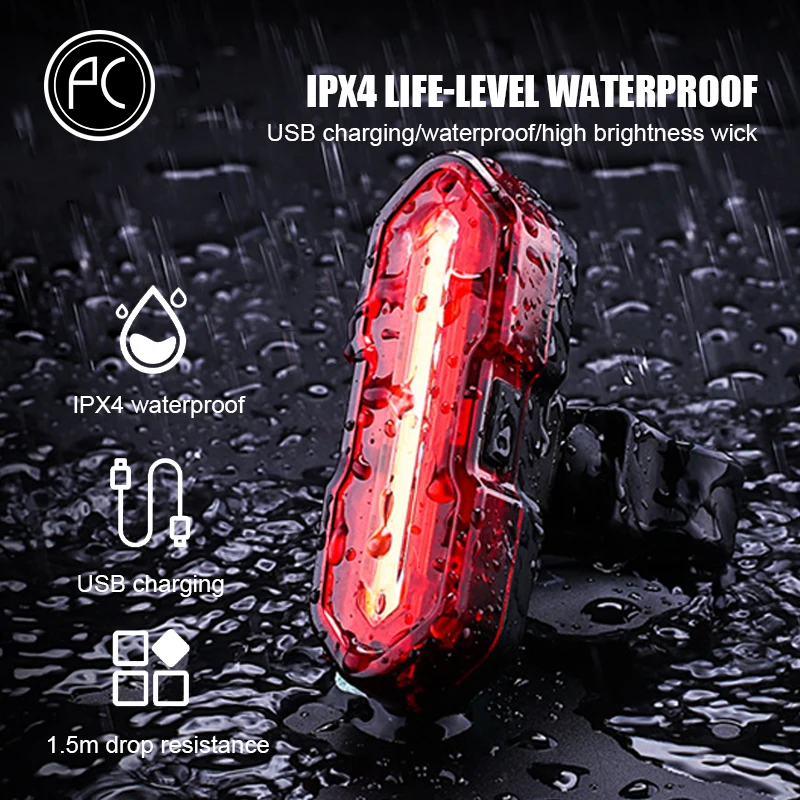 Светильник pвелоспорт зарядка через USB велосипедная лампа COB фсветильник