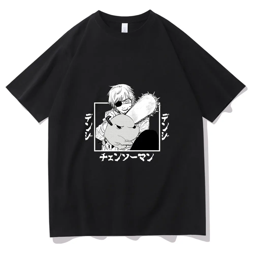 

Anime Chainsaw Man Denji Pochita Print Tshirt Men Women Fashion Cartoon T-shirt High Quality Manga Style Tops Tee Mens T Shirts