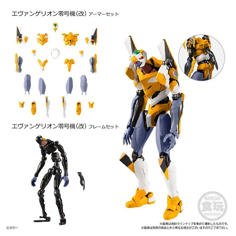 Bandai Shokugan Neon Genesis Evangelion Eva Frame 01 8 шт. конфеты игрушки Аниме фигурки героев