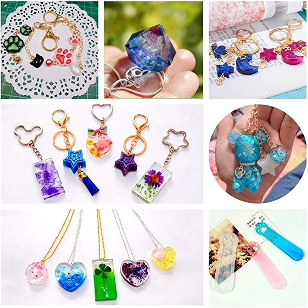 Шесть типов силиконовых форм для смолы силикона УФ смолы DIY глины эпоксидной смолы литья смолы плесень наборы