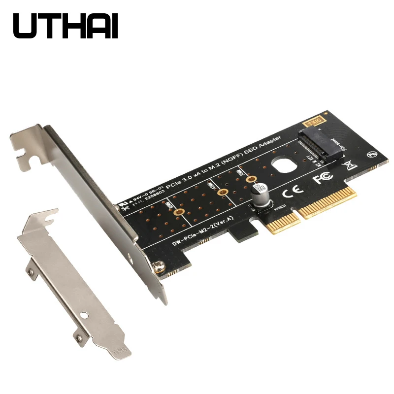 Утхай T16 M.2 NVME PCI-E адаптер M.2 NVMe SSD PCIE 3,0X16X8X4 переходная карта для M ключ интерфейс SSD карты расширения