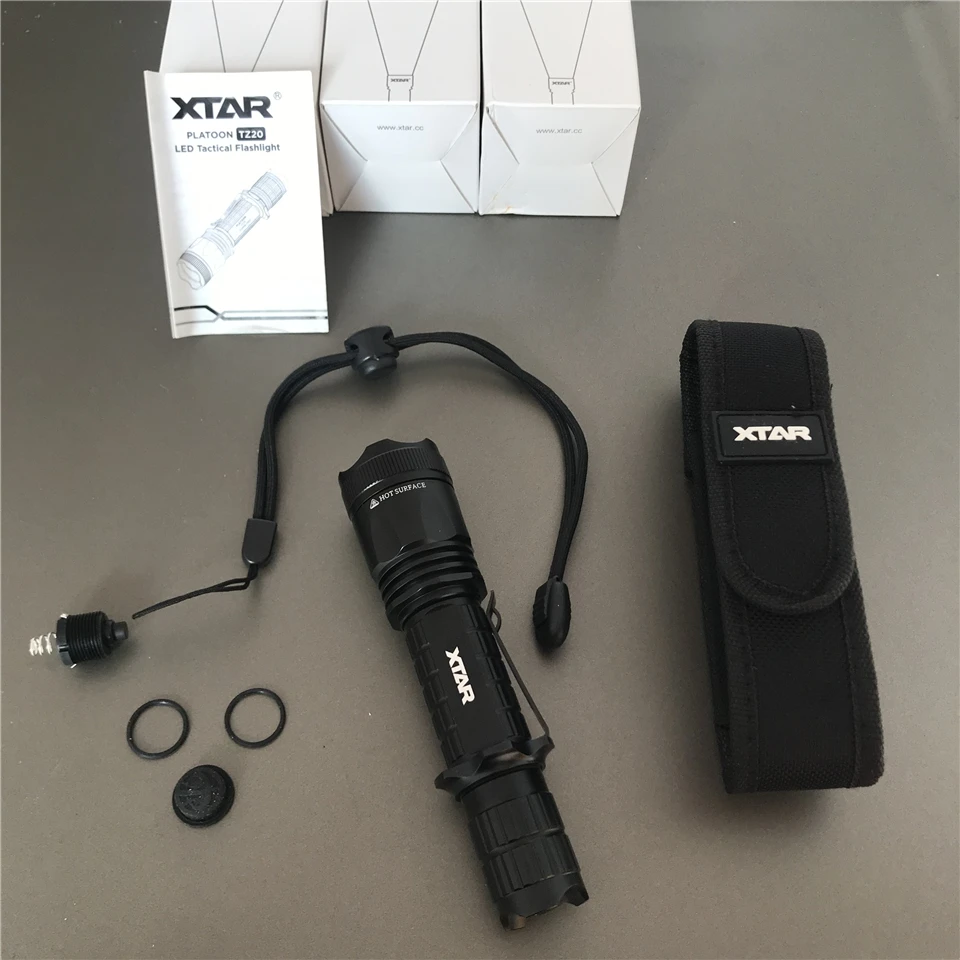 Xtar TZ20 тактический фонарь для самообороны полицейский военный пистолет