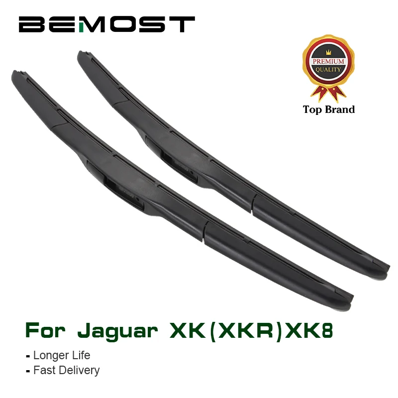 

BEMOST Car Natural Rubber Windshield Wiper Blades For Jaguar XK (XKR) XK8 ,1999 2000 2001 2002 2003 2004 2005 2006 Fit Hook Arm