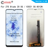 6.52inch V2021 LCD For ZTE Blade 20 5G / V2021 5G 8012N 8012 LCD Display Touch Panel Screen Digitizer Sensor With Frame Assembly
