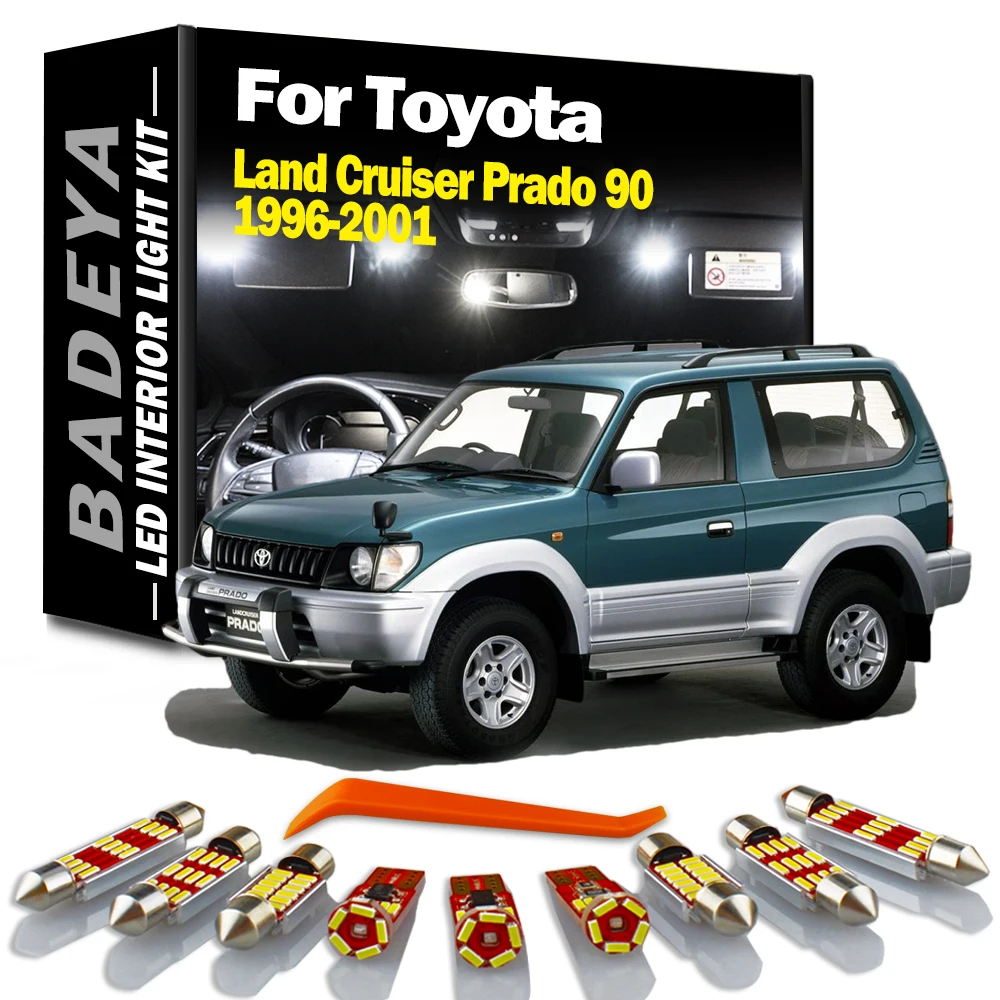 

Светодиодные лампы BADEYA, 11 шт., для Toyota Land Cruiser Prado 90, Toyota Prado 90 1996-2001