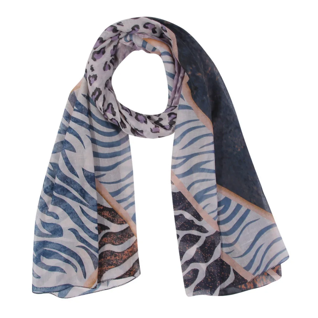 2019 Новая женская шаль Парижская пряжа Весна Осень Леопардовый принт шарфы Шарф