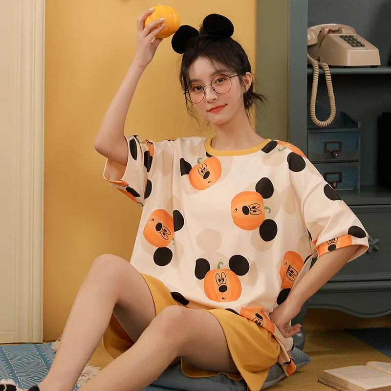 

Summer new cotton Japan Anime Pajamas Delivery Service Short Shirts And Shorts Women Pyjama Summer Nightgown Homewear Girls