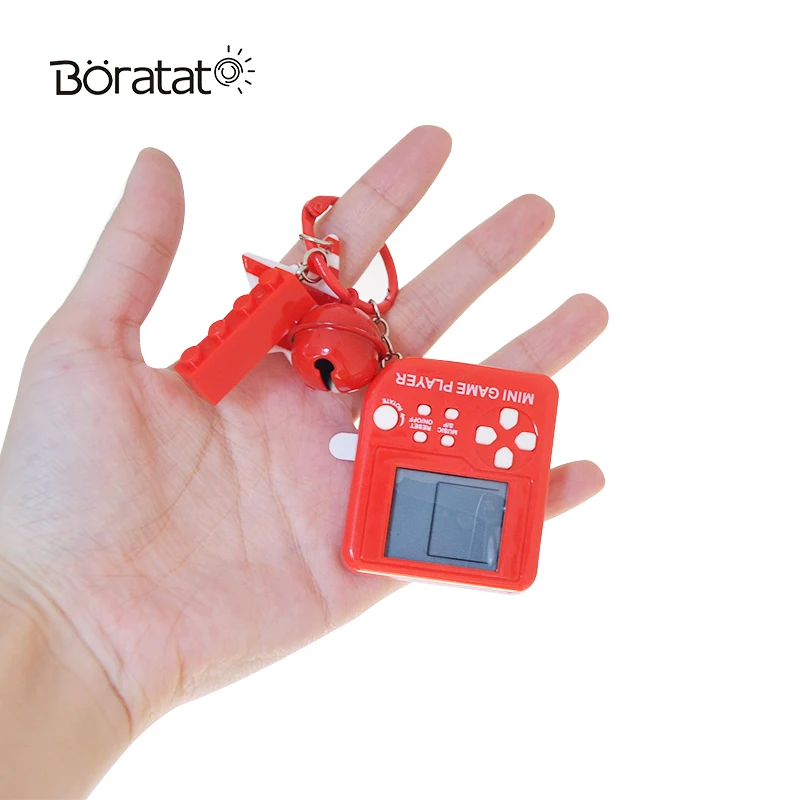 

Mini Game Console Nostalgic Handheld Classic Tetris Gaming Toys With Keychain Backpack Ornaments Children's Gifts